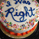 Cake from Real Canadian Superstore, lettering by yours truly